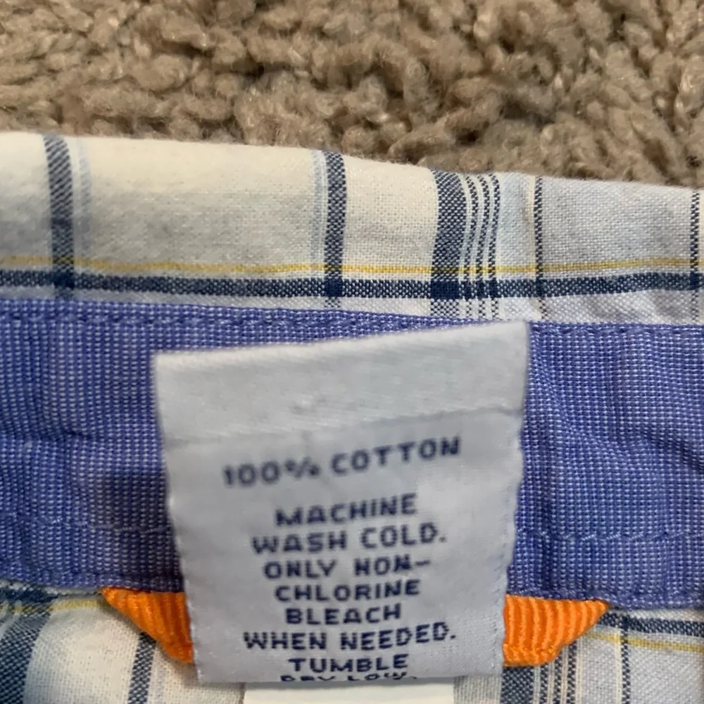 Boy’s Gap Button-Down Plaid Shirt Small
